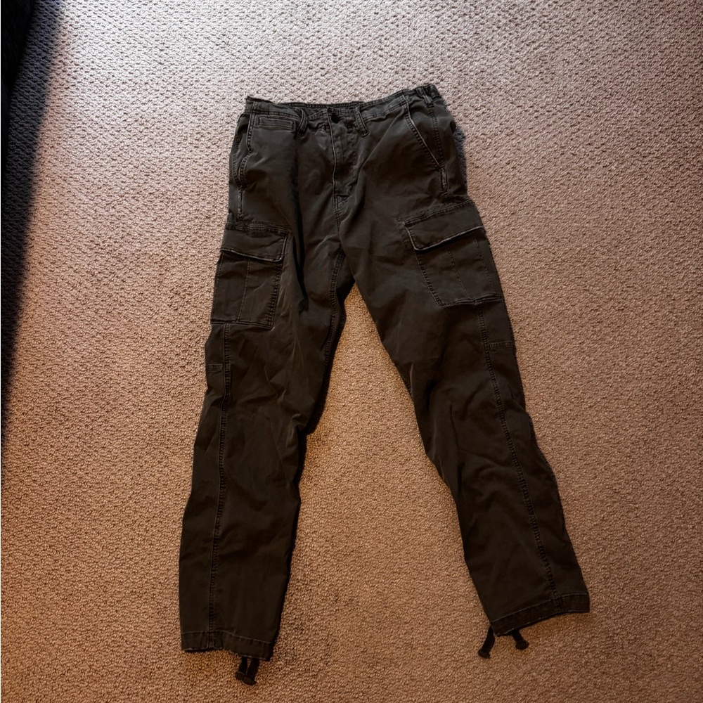 American Eagle Outfitters Green Cargo Pants Relaxed Fit